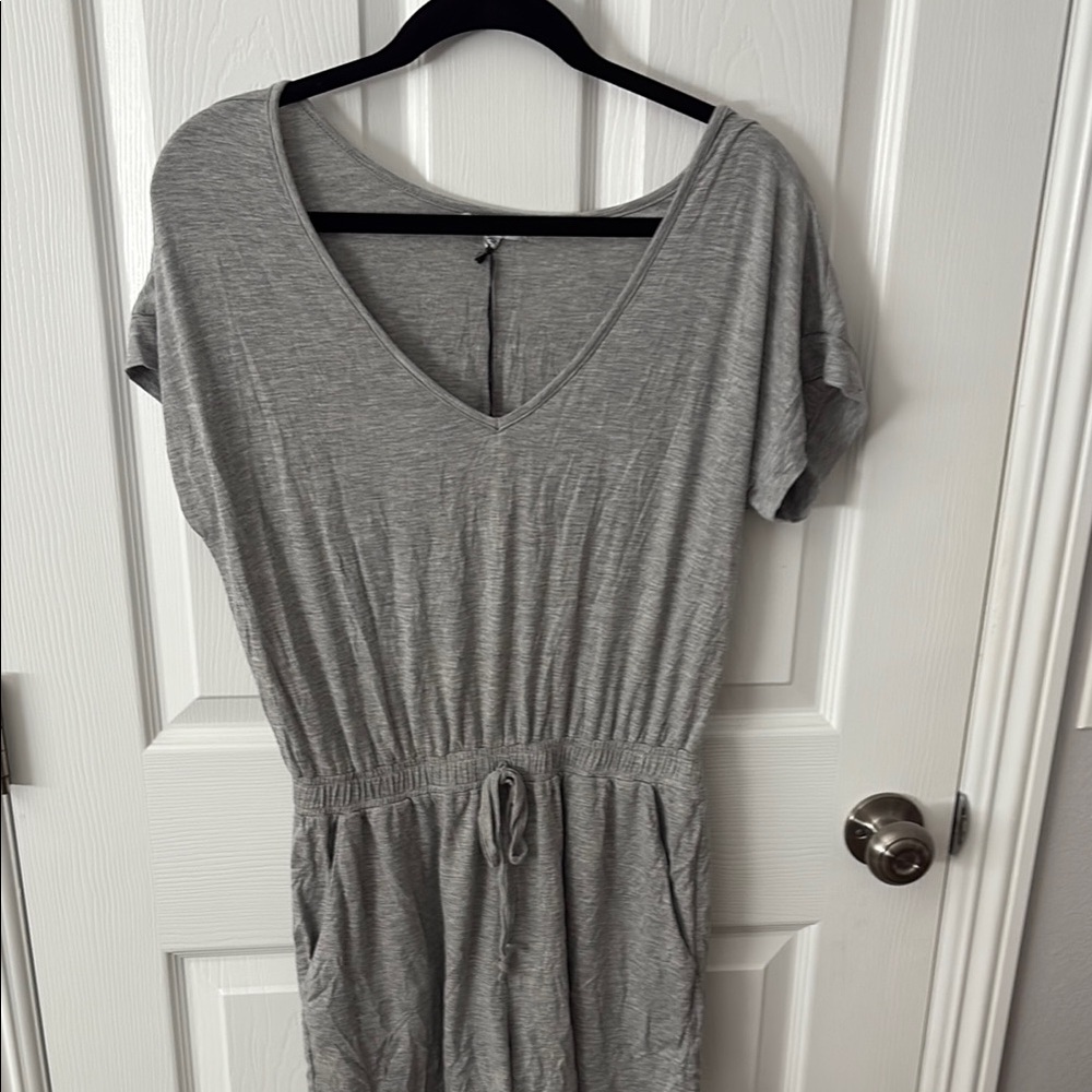 Z Supply Heather Grey Jersey Romper
